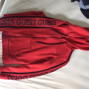 red guess jacket